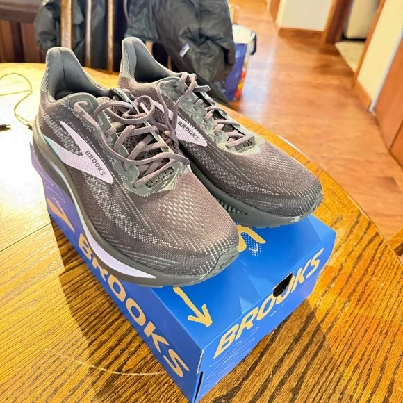 NWT Brooks Ghost 17 Grey/Clearwater/Purple - Picture 4 of 7